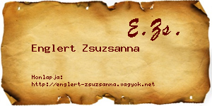 Englert Zsuzsanna névjegykártya